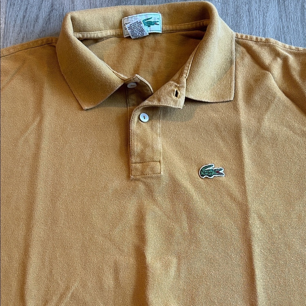 Lacoste Men's Polo Shirt in Mustard Yellow